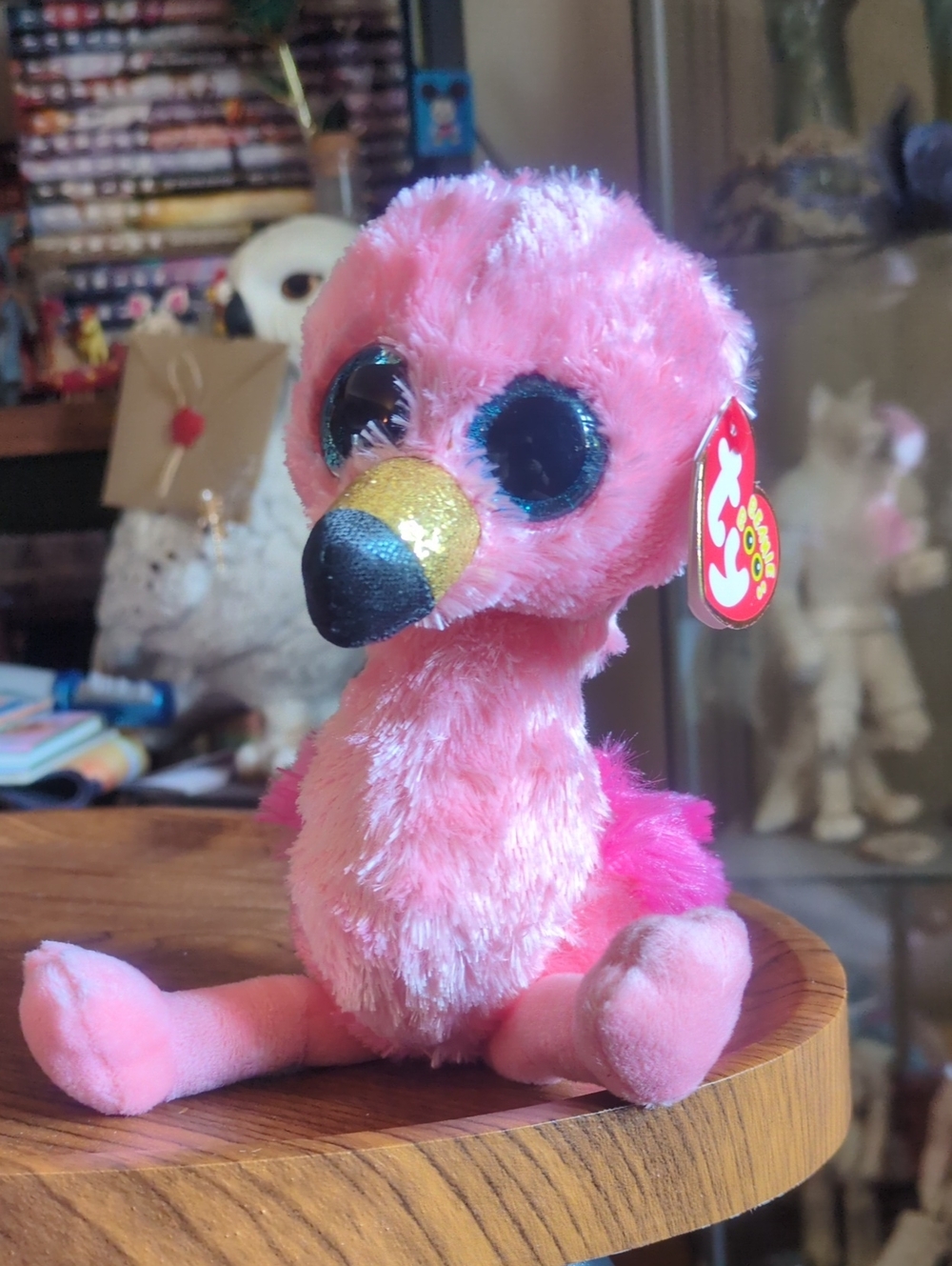 TY Pink Flamingo Plush Beanie Boo
